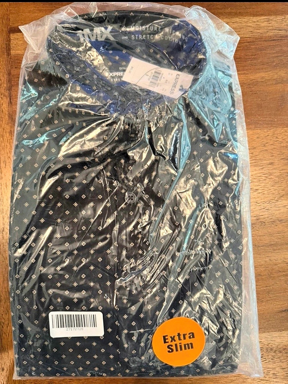 NWT Men’s Express Small Extra Slim long sleeve button-up dress shirt